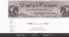Desktop Screenshot of l-art-de-la-cavalerie.com